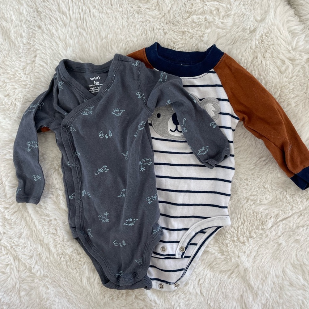 2 Carter’s Long Sleeve Onsies